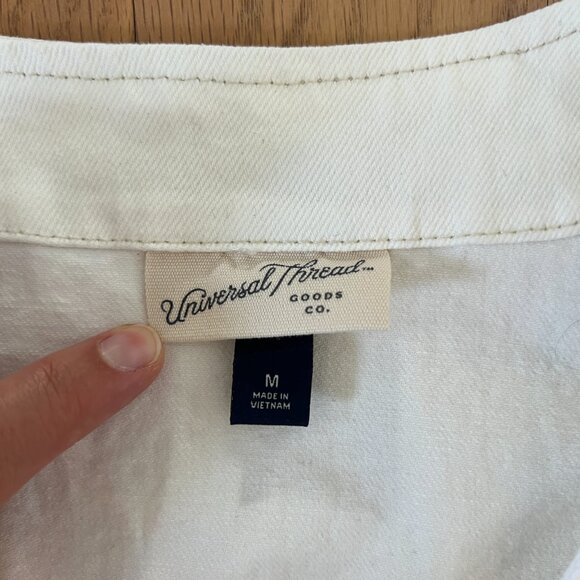 universal thread - V-Neck Denim Vest - White size - M - Picture 4 of 7